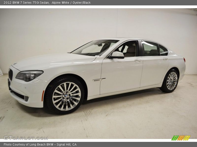 Alpine White / Oyster/Black 2012 BMW 7 Series 750i Sedan