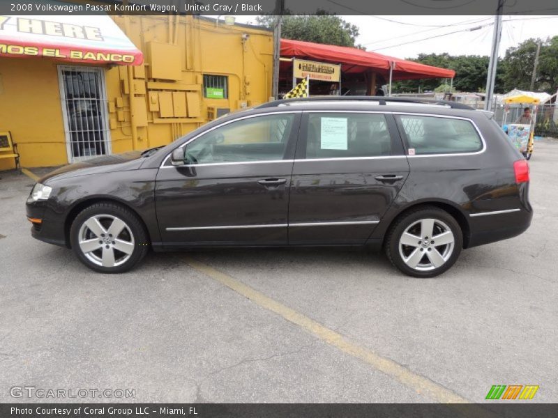 United Gray / Black 2008 Volkswagen Passat Komfort Wagon