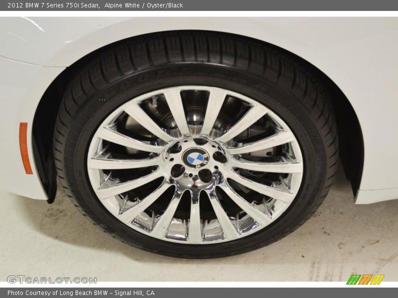 Alpine White / Oyster/Black 2012 BMW 7 Series 750i Sedan