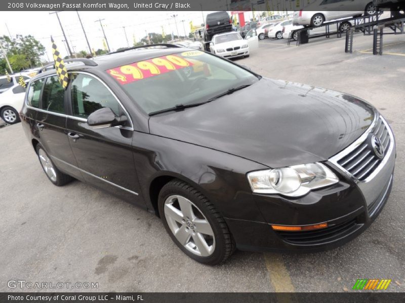 United Gray / Black 2008 Volkswagen Passat Komfort Wagon