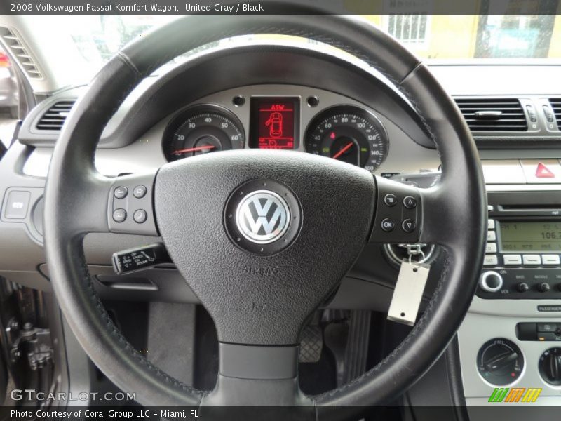 United Gray / Black 2008 Volkswagen Passat Komfort Wagon