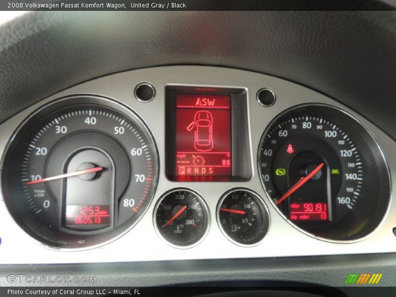 United Gray / Black 2008 Volkswagen Passat Komfort Wagon
