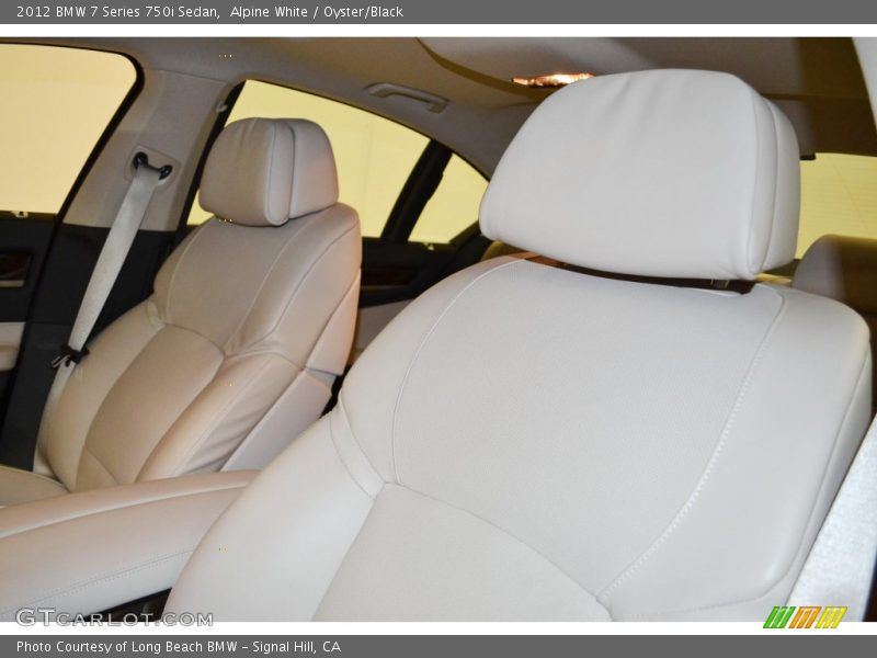 Alpine White / Oyster/Black 2012 BMW 7 Series 750i Sedan