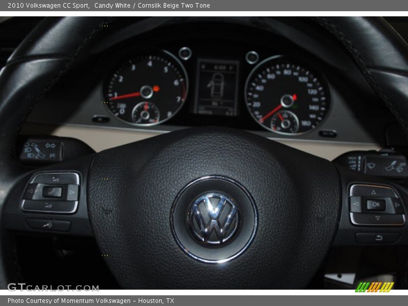 Candy White / Cornsilk Beige Two Tone 2010 Volkswagen CC Sport