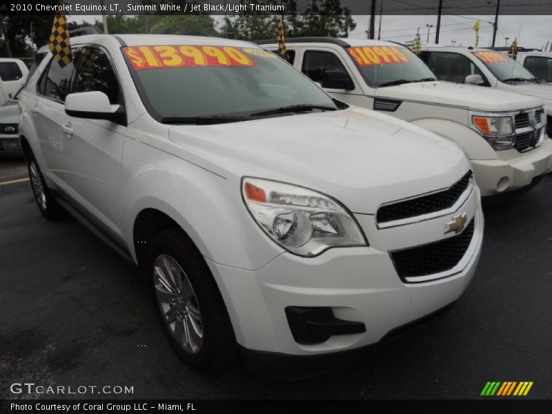 Summit White / Jet Black/Light Titanium 2010 Chevrolet Equinox LT