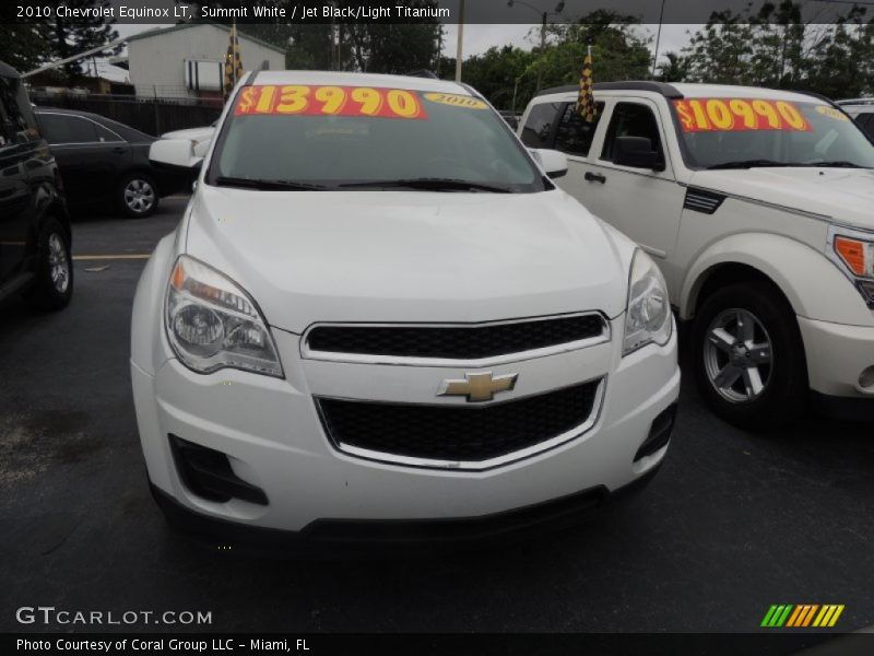 Summit White / Jet Black/Light Titanium 2010 Chevrolet Equinox LT