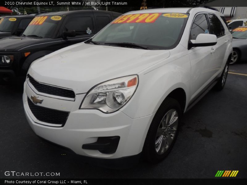 Summit White / Jet Black/Light Titanium 2010 Chevrolet Equinox LT