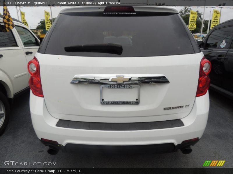 Summit White / Jet Black/Light Titanium 2010 Chevrolet Equinox LT