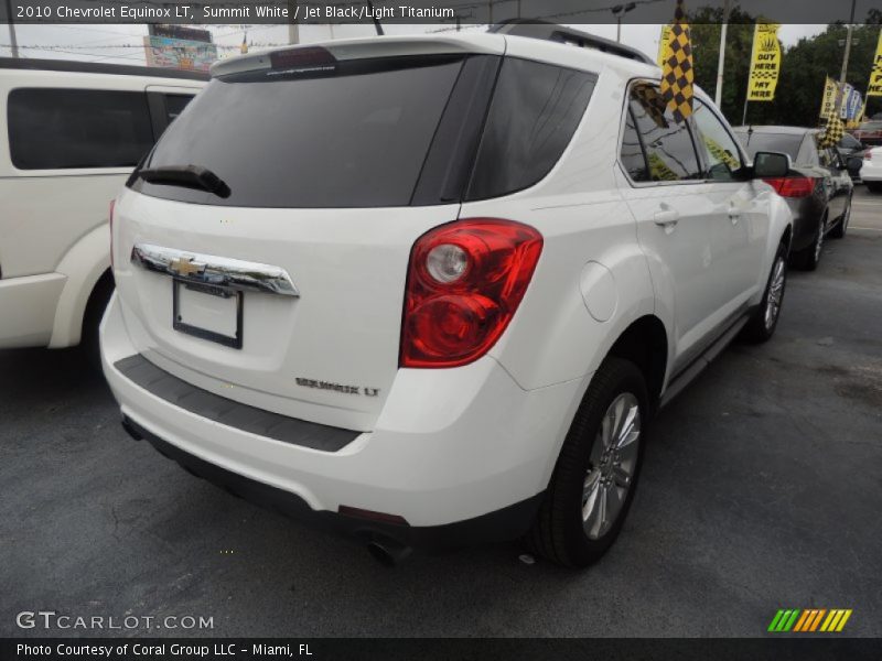 Summit White / Jet Black/Light Titanium 2010 Chevrolet Equinox LT