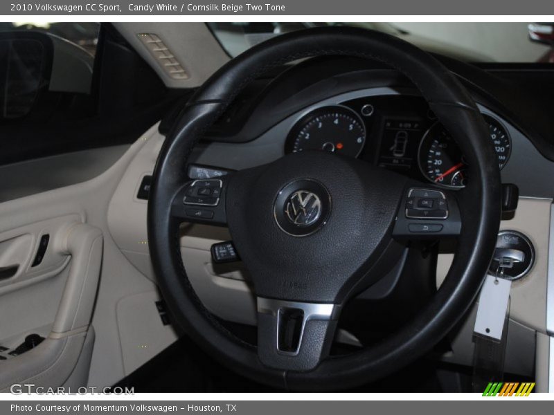 Candy White / Cornsilk Beige Two Tone 2010 Volkswagen CC Sport