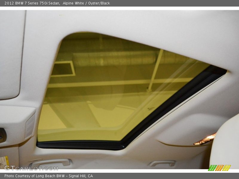 Alpine White / Oyster/Black 2012 BMW 7 Series 750i Sedan