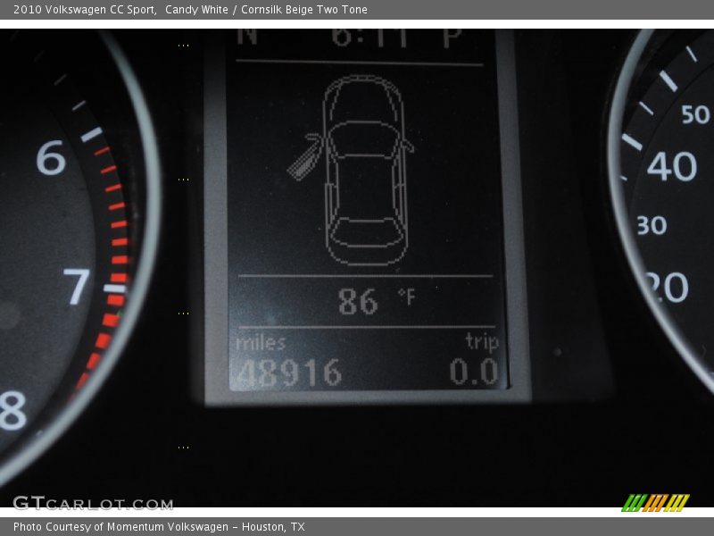 Candy White / Cornsilk Beige Two Tone 2010 Volkswagen CC Sport