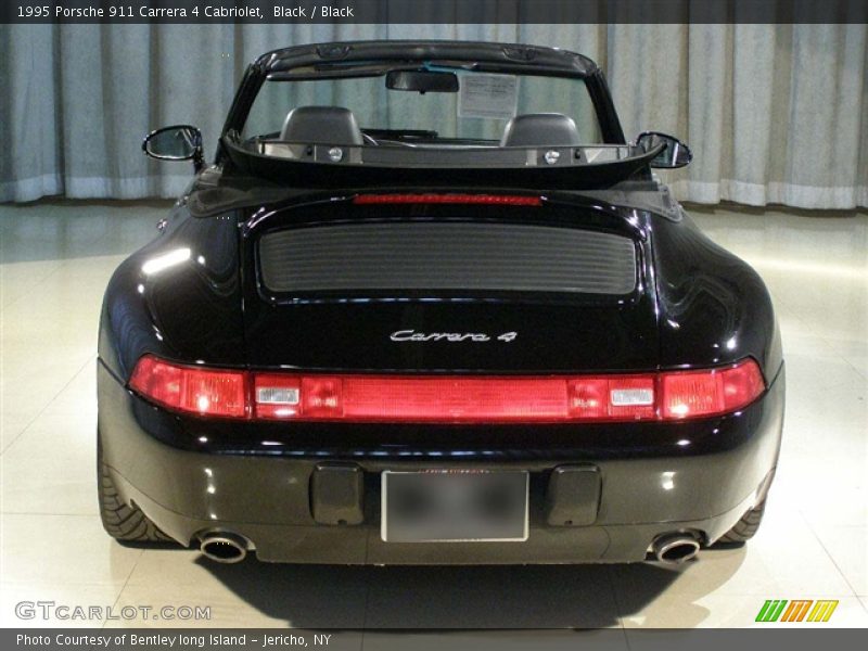 Black / Black 1995 Porsche 911 Carrera 4 Cabriolet