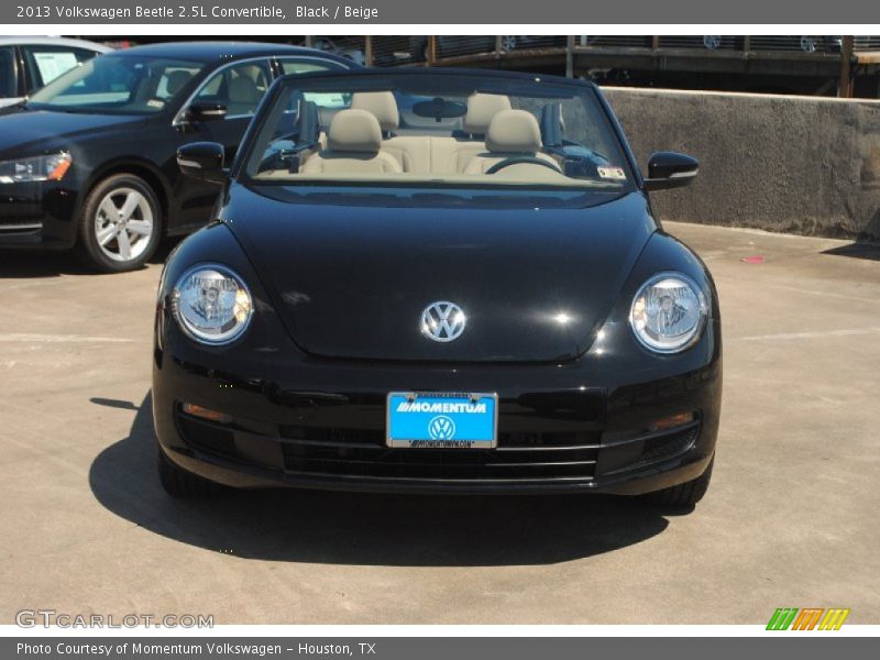 Black / Beige 2013 Volkswagen Beetle 2.5L Convertible