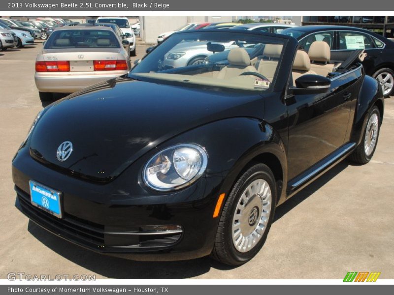 Black / Beige 2013 Volkswagen Beetle 2.5L Convertible