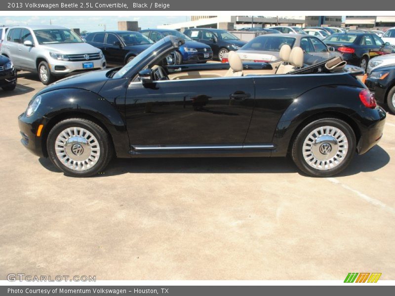 Black / Beige 2013 Volkswagen Beetle 2.5L Convertible