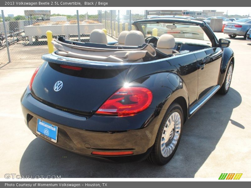 Black / Beige 2013 Volkswagen Beetle 2.5L Convertible