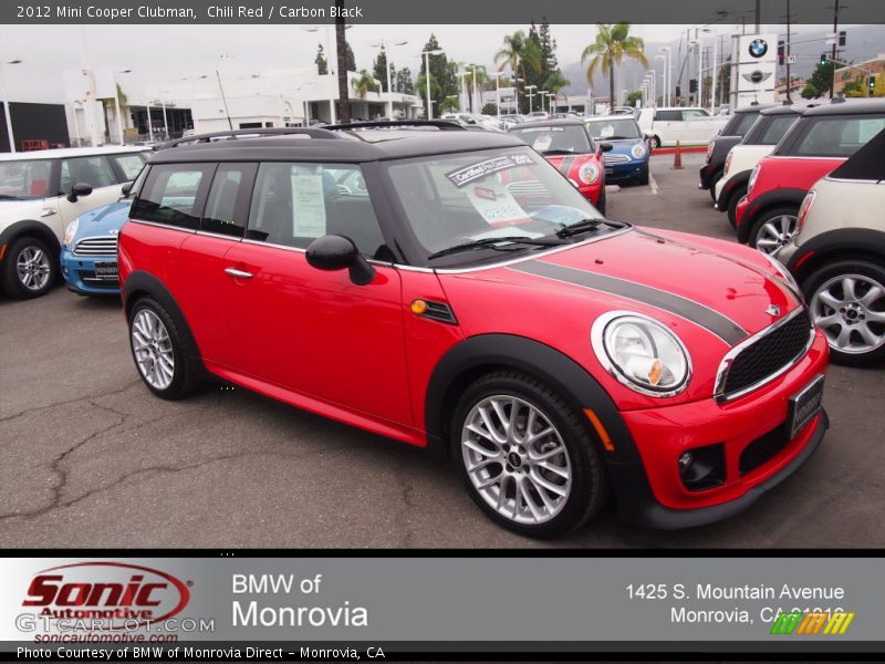 Chili Red / Carbon Black 2012 Mini Cooper Clubman