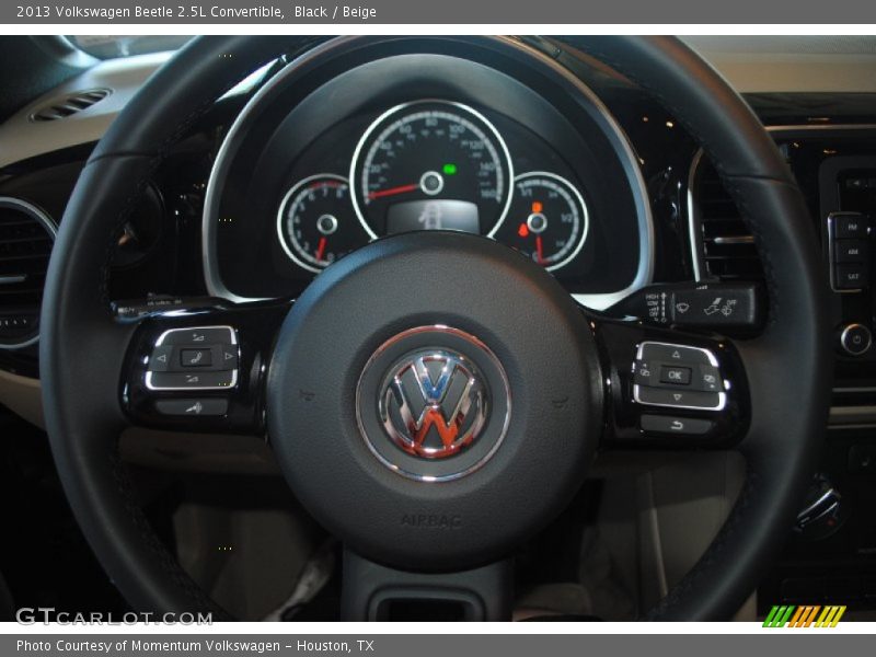 Black / Beige 2013 Volkswagen Beetle 2.5L Convertible