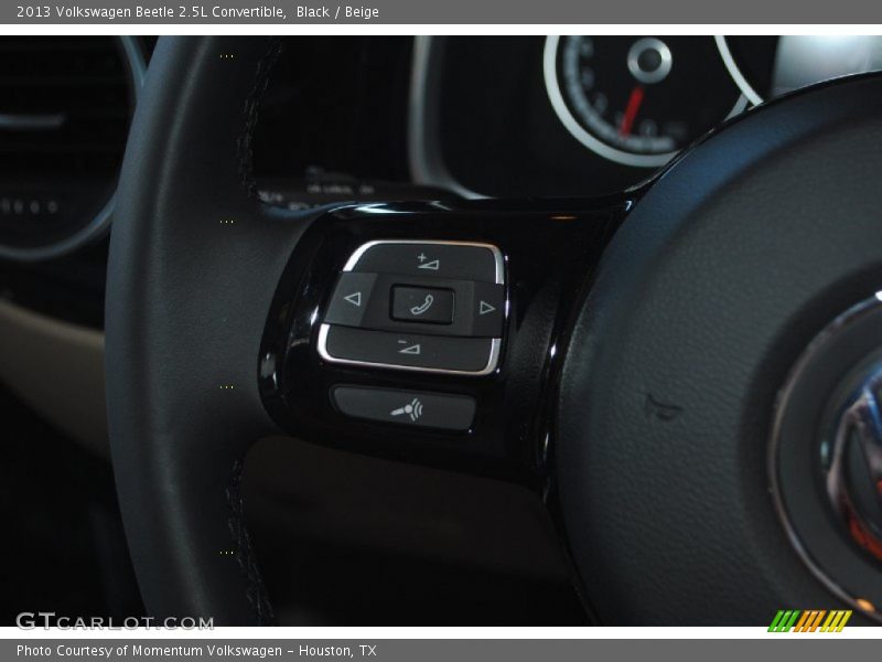 Black / Beige 2013 Volkswagen Beetle 2.5L Convertible