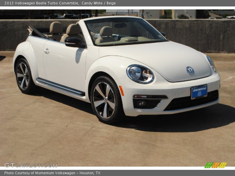 Candy White / Beige 2013 Volkswagen Beetle Turbo Convertible