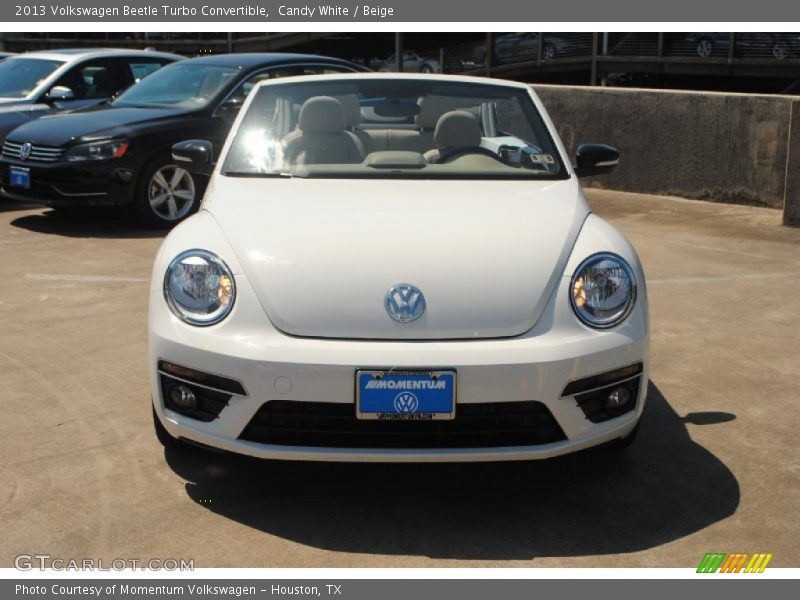 Candy White / Beige 2013 Volkswagen Beetle Turbo Convertible