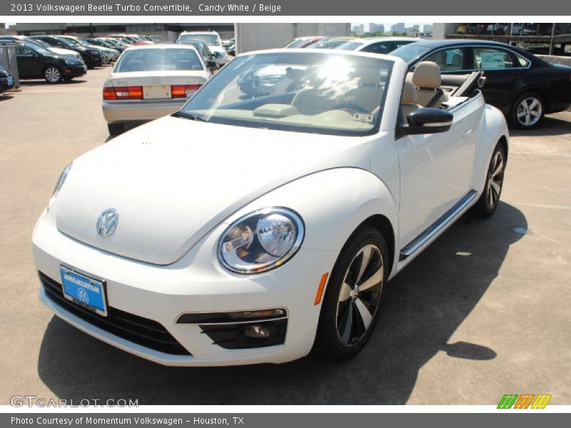 Candy White / Beige 2013 Volkswagen Beetle Turbo Convertible