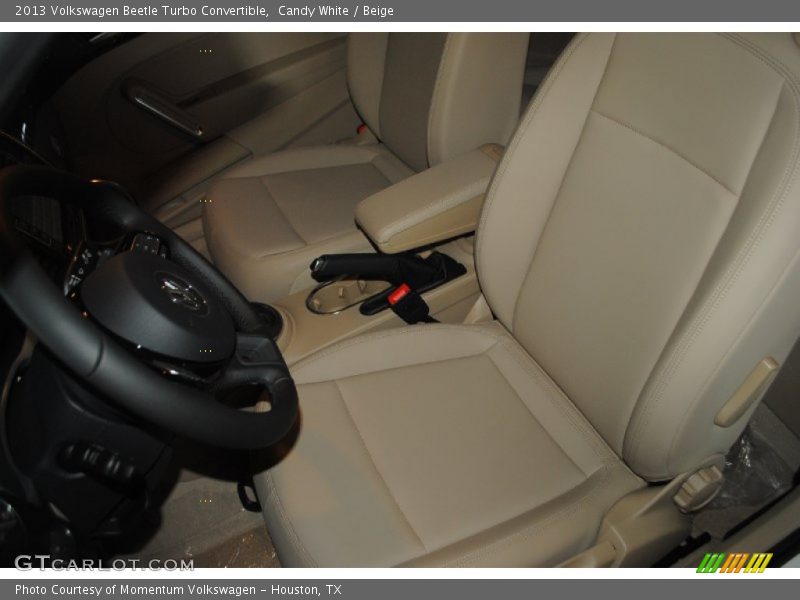 Candy White / Beige 2013 Volkswagen Beetle Turbo Convertible