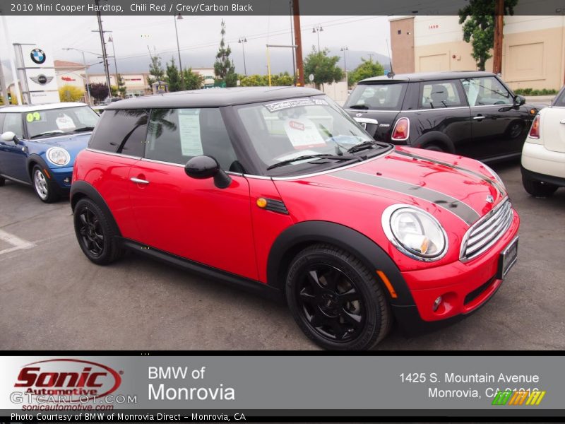 Chili Red / Grey/Carbon Black 2010 Mini Cooper Hardtop