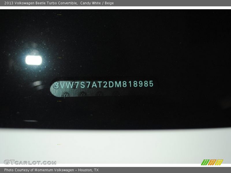 Candy White / Beige 2013 Volkswagen Beetle Turbo Convertible