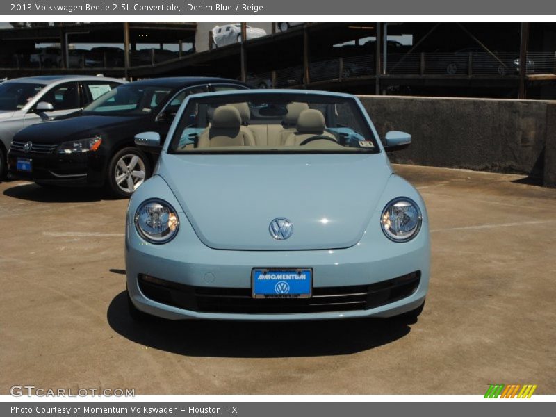 Denim Blue / Beige 2013 Volkswagen Beetle 2.5L Convertible