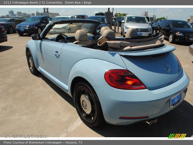 Denim Blue / Beige 2013 Volkswagen Beetle 2.5L Convertible