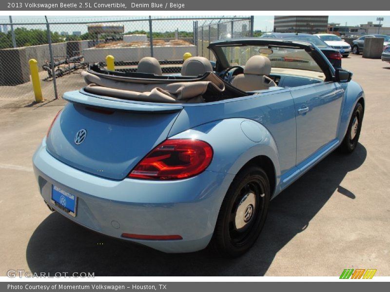 Denim Blue / Beige 2013 Volkswagen Beetle 2.5L Convertible
