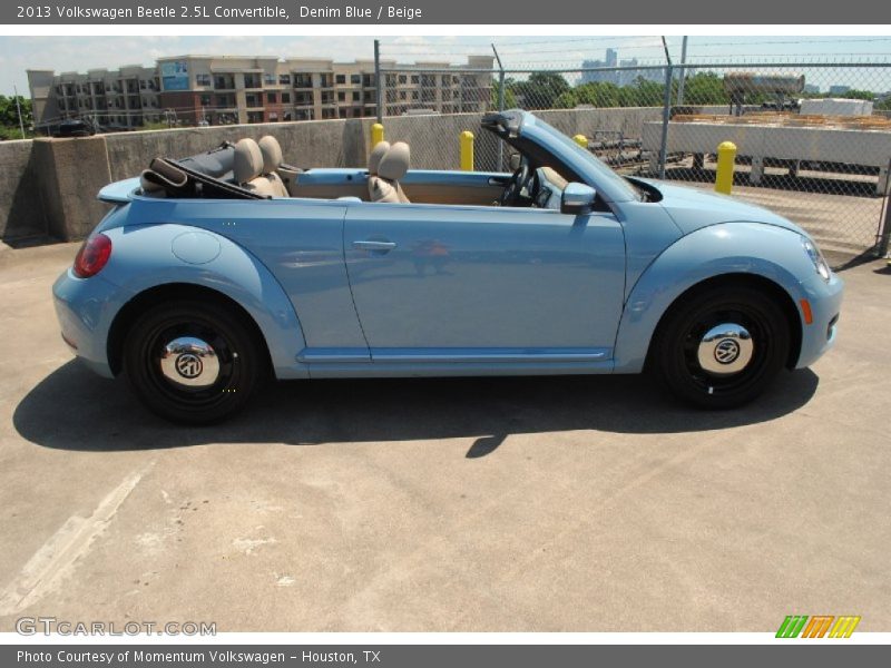 Denim Blue / Beige 2013 Volkswagen Beetle 2.5L Convertible