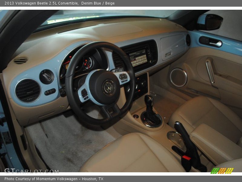 Denim Blue / Beige 2013 Volkswagen Beetle 2.5L Convertible