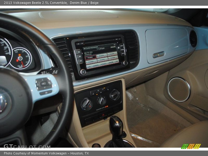 Denim Blue / Beige 2013 Volkswagen Beetle 2.5L Convertible