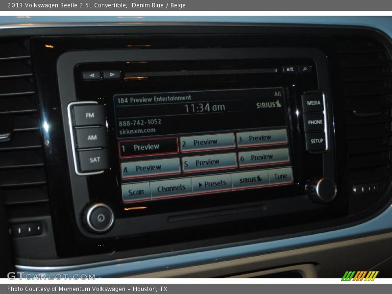 Denim Blue / Beige 2013 Volkswagen Beetle 2.5L Convertible