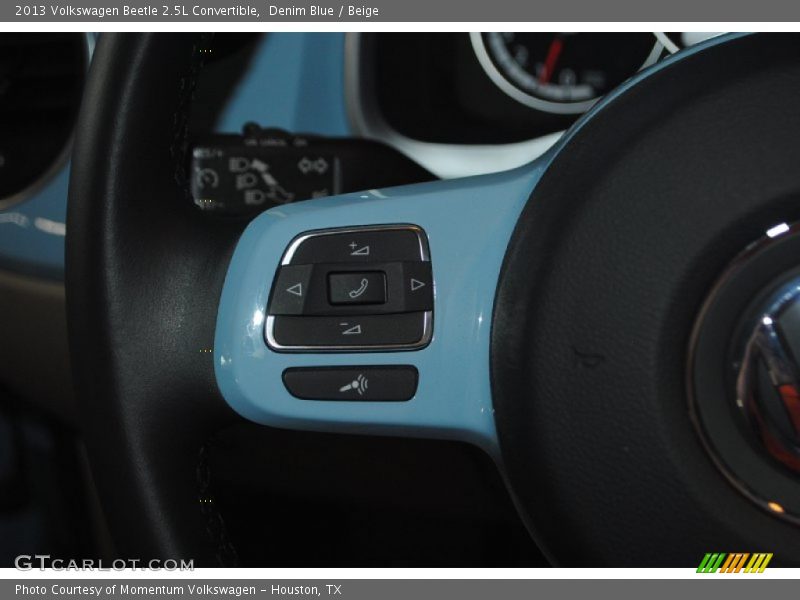 Denim Blue / Beige 2013 Volkswagen Beetle 2.5L Convertible