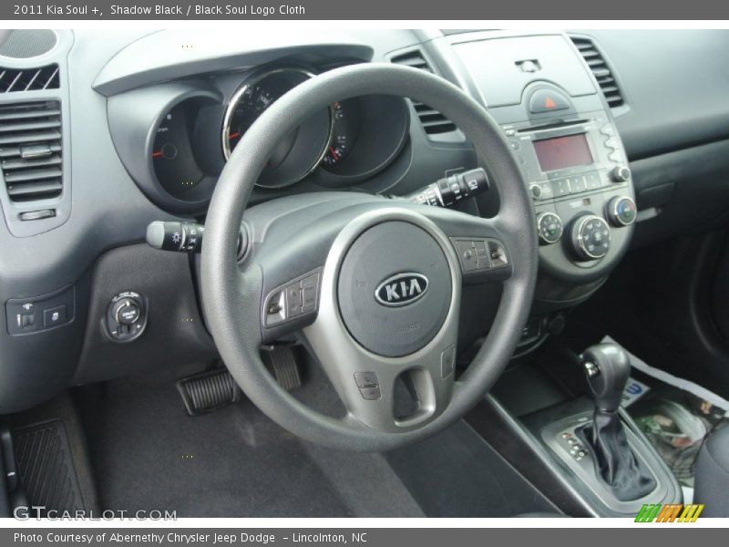 Shadow Black / Black Soul Logo Cloth 2011 Kia Soul +