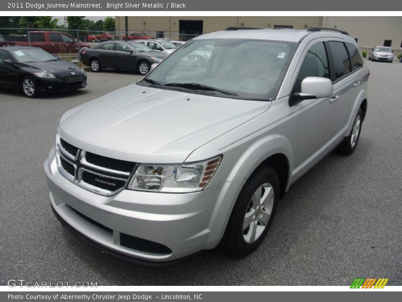 Bright Silver Metallic / Black 2011 Dodge Journey Mainstreet