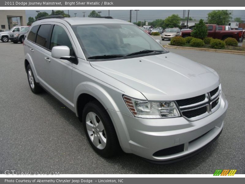 Bright Silver Metallic / Black 2011 Dodge Journey Mainstreet