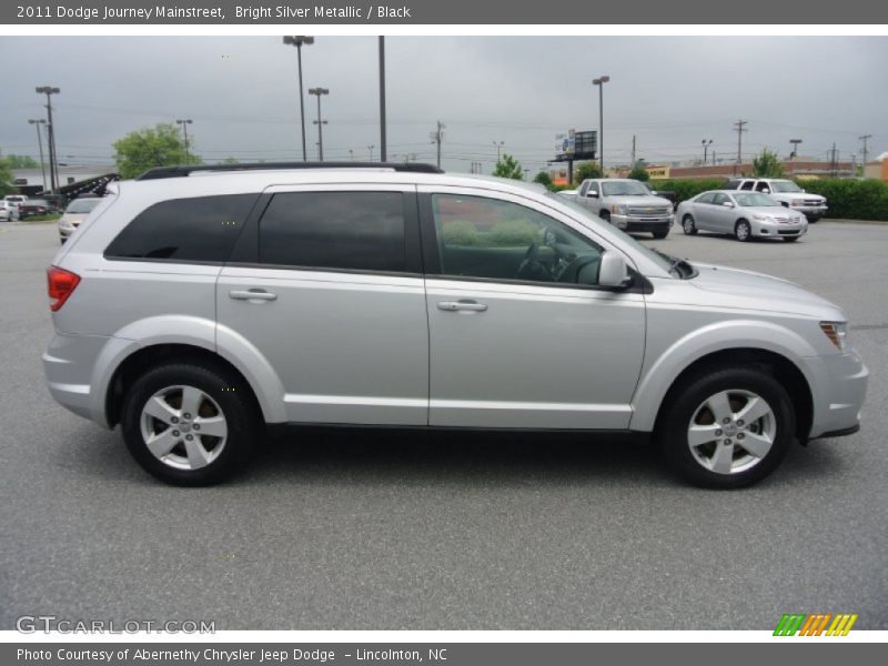 Bright Silver Metallic / Black 2011 Dodge Journey Mainstreet