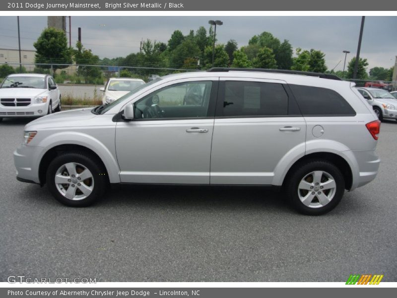 Bright Silver Metallic / Black 2011 Dodge Journey Mainstreet