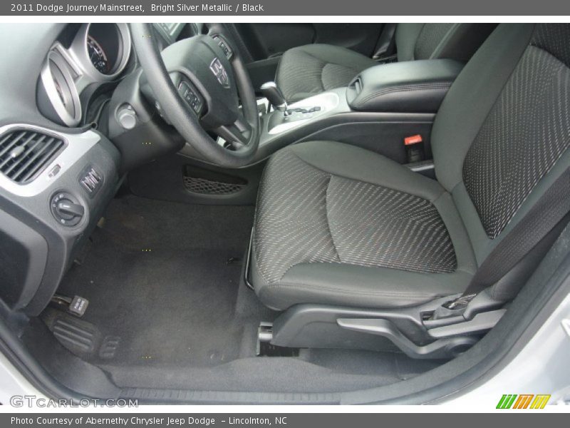 Bright Silver Metallic / Black 2011 Dodge Journey Mainstreet