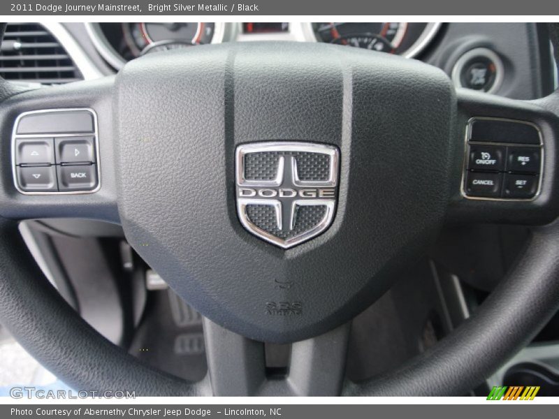 Bright Silver Metallic / Black 2011 Dodge Journey Mainstreet
