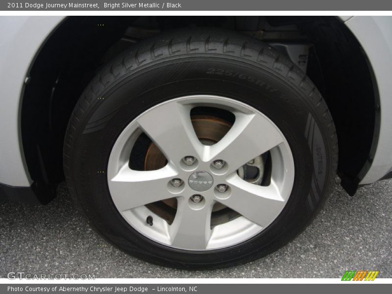 Bright Silver Metallic / Black 2011 Dodge Journey Mainstreet