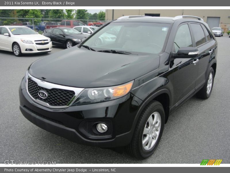Ebony Black / Beige 2011 Kia Sorento LX