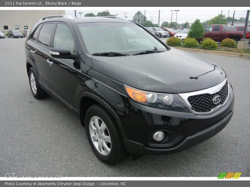 Ebony Black / Beige 2011 Kia Sorento LX