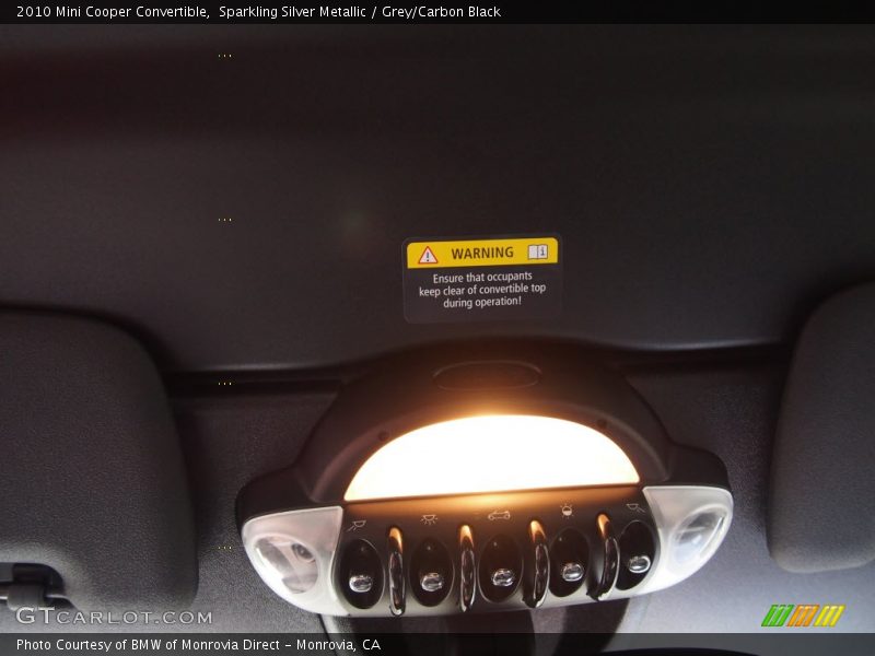 Sparkling Silver Metallic / Grey/Carbon Black 2010 Mini Cooper Convertible