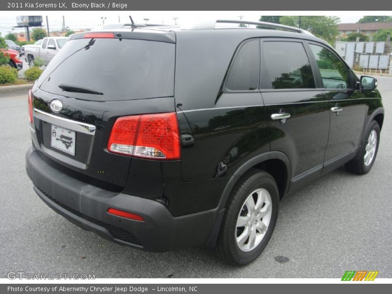 Ebony Black / Beige 2011 Kia Sorento LX